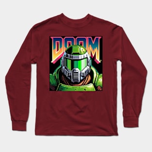 Doom Guy Close up Long Sleeve T-Shirt